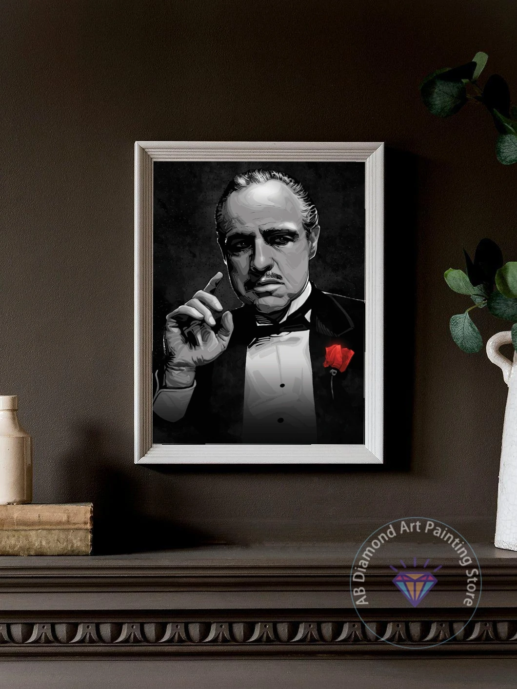 5D Godfather Movie AB Diamond Painting American Gangster Movie Art Cross Stitch Embroidery Picture Mosaic Craft Home Decoration