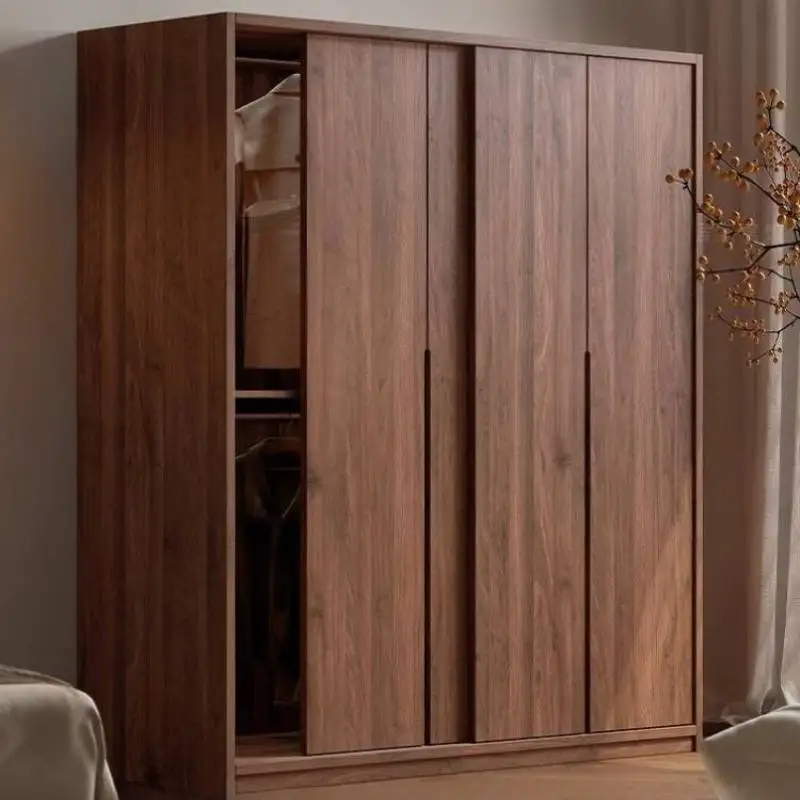 

Japanese Vintage Wardrobe Closet Glossy Luxury Wooden Adult Wardrobe Closet Storage Low Price Guarda Roupas Bedroom Furniture