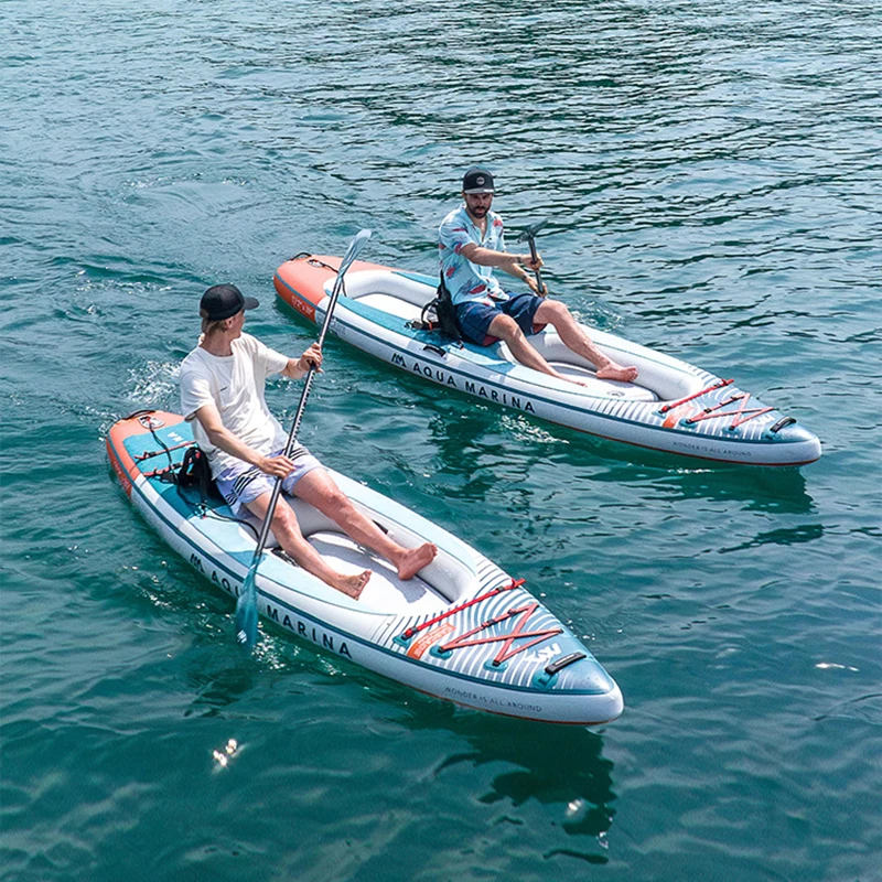 

Canoeing SUP Board Inflatable Paddle Board Non-Slip Surf Board Water Sport/Yoga/Fishing Kayak Surf Set with Pump Carry Bag Leash