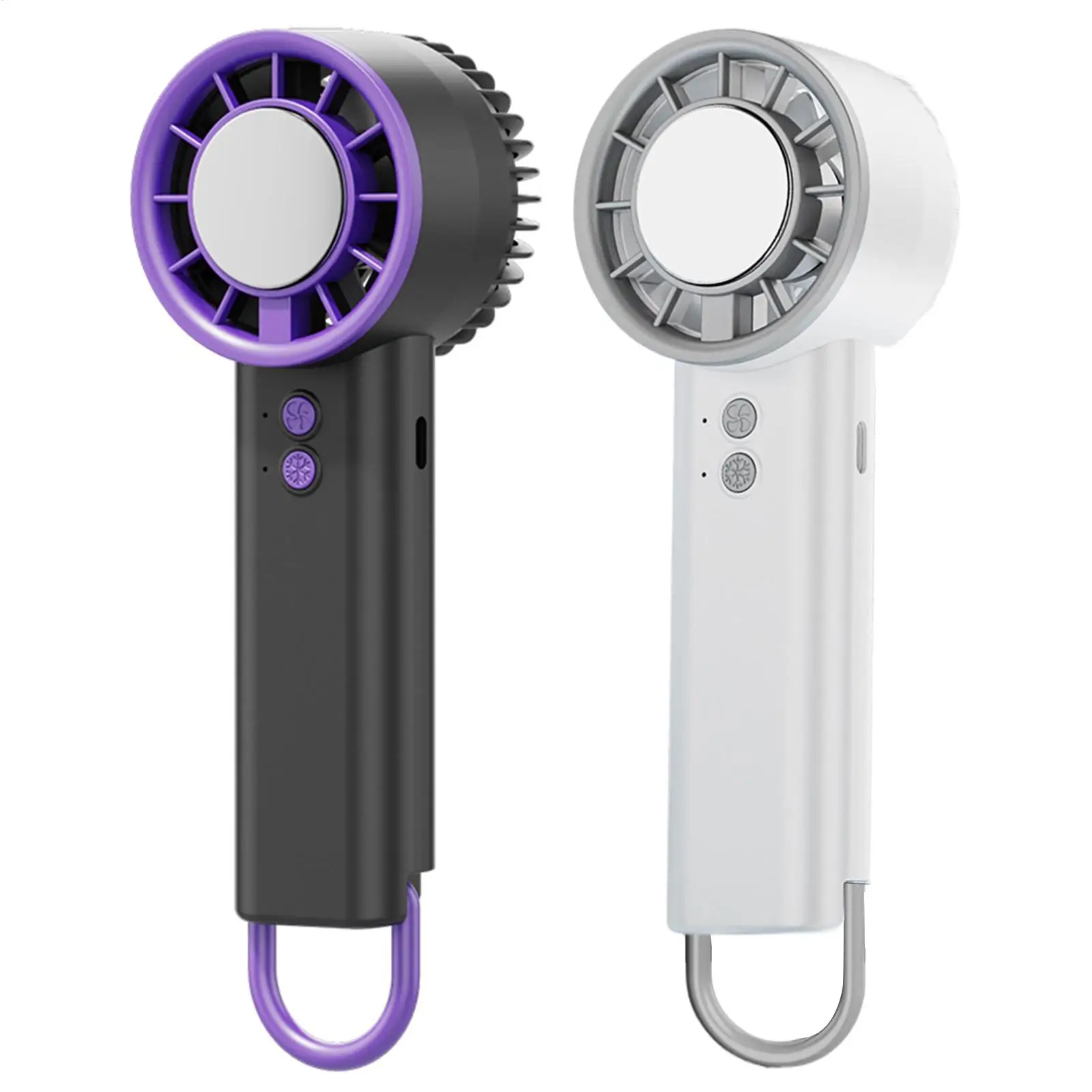Mini Handheld Fan 3 Speed Portable Ice-cooling fan Rechargeable Instant Cooling With Ice Mode For outdoor camping travel