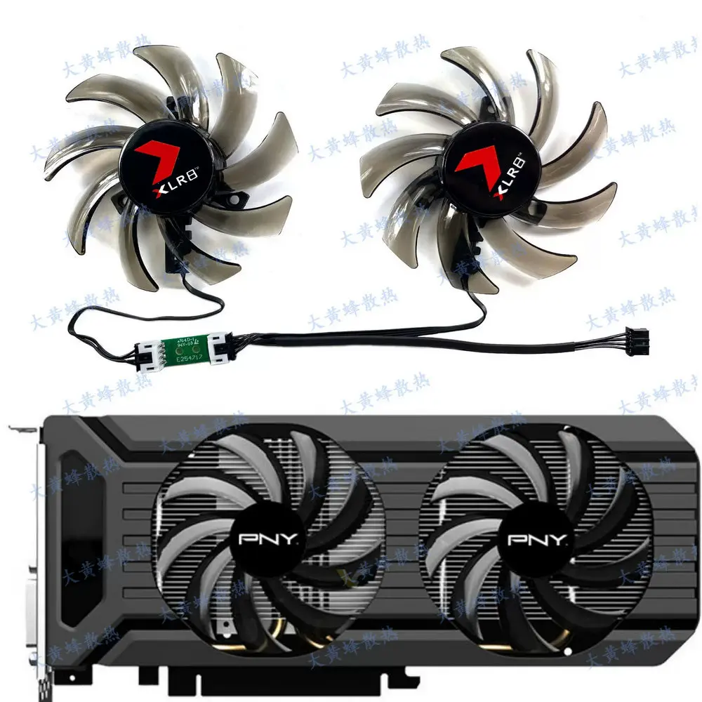 New for PNY GTX1060  GTX1070ti V2 Graphics Video Card Cooling Fan GA91S2U