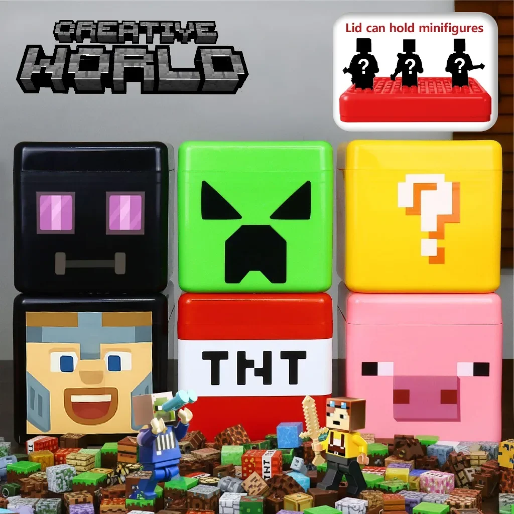 Blocs de construction magnétiques, coffret de rangement de jouets, peut contenir des figurines, Cube magnétique, modèle de plaque de base, jouets pour enfants, meilleur cadeau