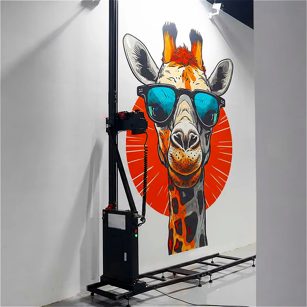 Touch Screen UV Wall Printer Vertical Inkjet 3D For Acrylic Glass Wood Metal Canvas Easy Operation Wall Art Printing Customized
