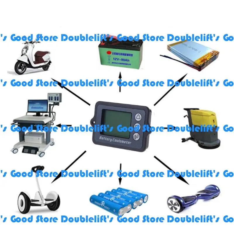 

652F High-performance Battery Tester DC8-80V 50A Battery Coulometer TK15 Battery Tester for LiFePo Coulomb Counter Compact-