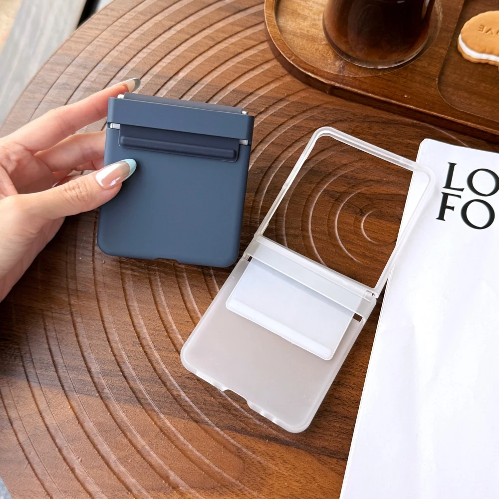 Жесткий чехол для телефона из силиконового ремешка для Samsung Galaxy Flip 7, 6, 5, 4, 3, цельный дизайн, задняя крышка