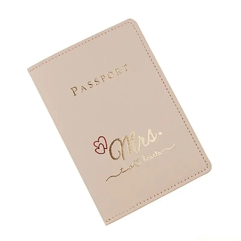 

X90D стильный чехол для паспорта невесты из искусственной кожи, держатель для карт, свадебный подарок для женщин и мужчин