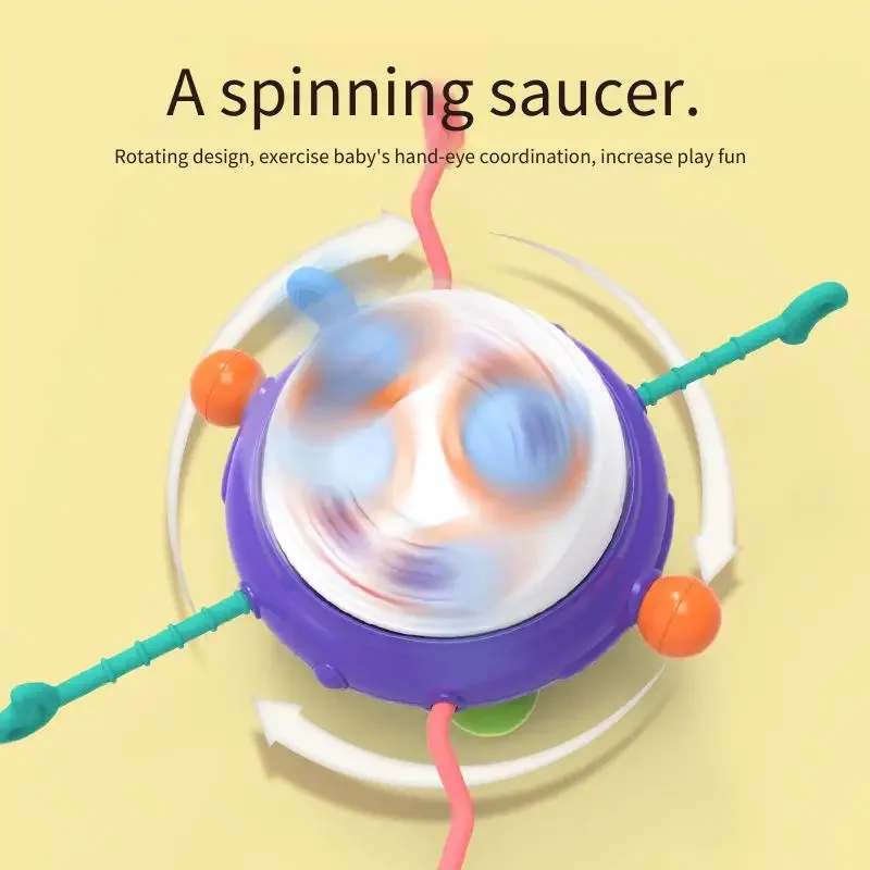 아기 조기 교육 퍼즐 장난감 세트 - 우주 당기는 공 휴대용 회전 공 및 동물 지상 쥐 장난감, 이상적인 어린이 선물