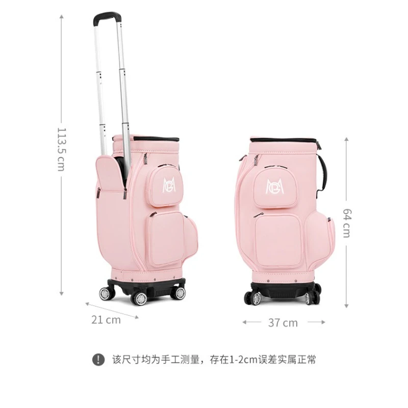 PGM Women Golf Bags Four-wheel Aviation Travel Lightweight Portable Clothing Bag YWB051