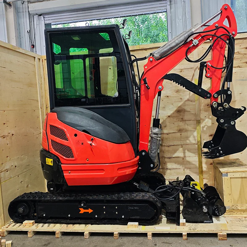 Free Shipping Mini Excavator 2 Ton EPA Euro 5 Kubota Engine Crawler Digger Farm Chinese Mini Excavator Machine