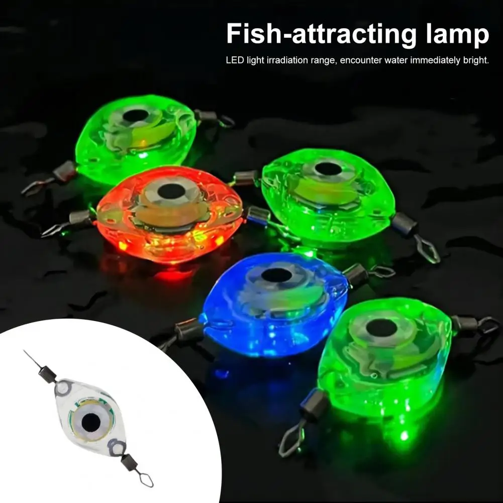 Mini Underwater Fishing Lamp LED Fish Eye Luring Light Submersible Deep Drop Fish Attraction Gathering Lamp Fishing Accessories