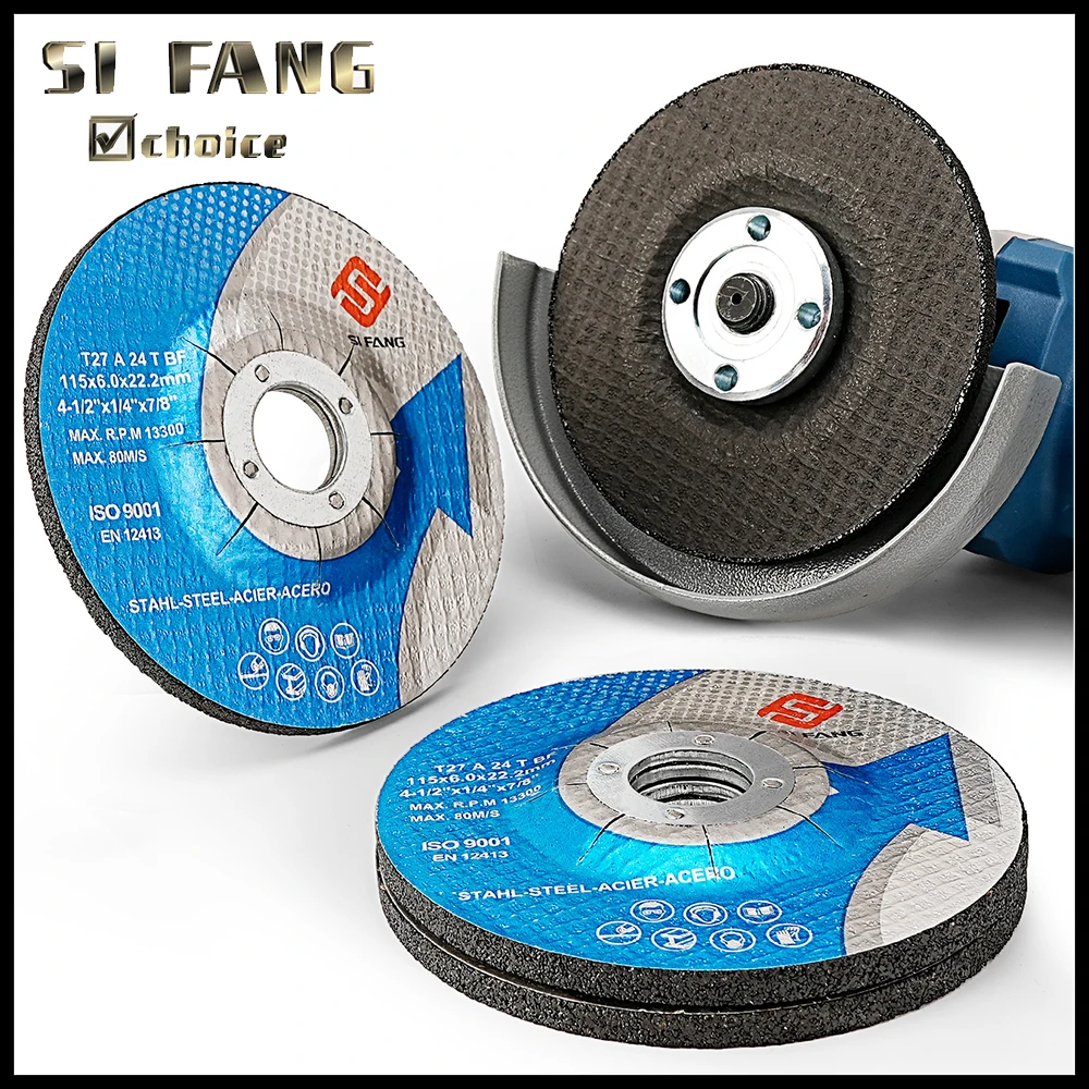 3PCS 115mm 6mm Thick Grinding Wheel for Grinders Grinding Disc for Metal Polishing