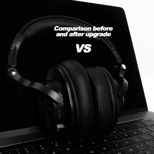 Imagen 2 del producto Almohadillas para auriculares OneOdio A70 A71, almohadillas de repuesto para auriculares, orejeras, tela de malla suave, cubiertas para memoria, proteína de esponja