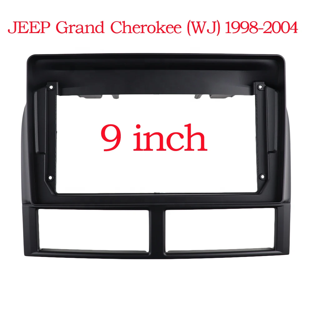 9 Inch Car Frame Fascia Adapter Canbus Box Decoder For Jeep Grand Cherokee 2 1998-2005 Android Radio Dash Fitting Panel Kit