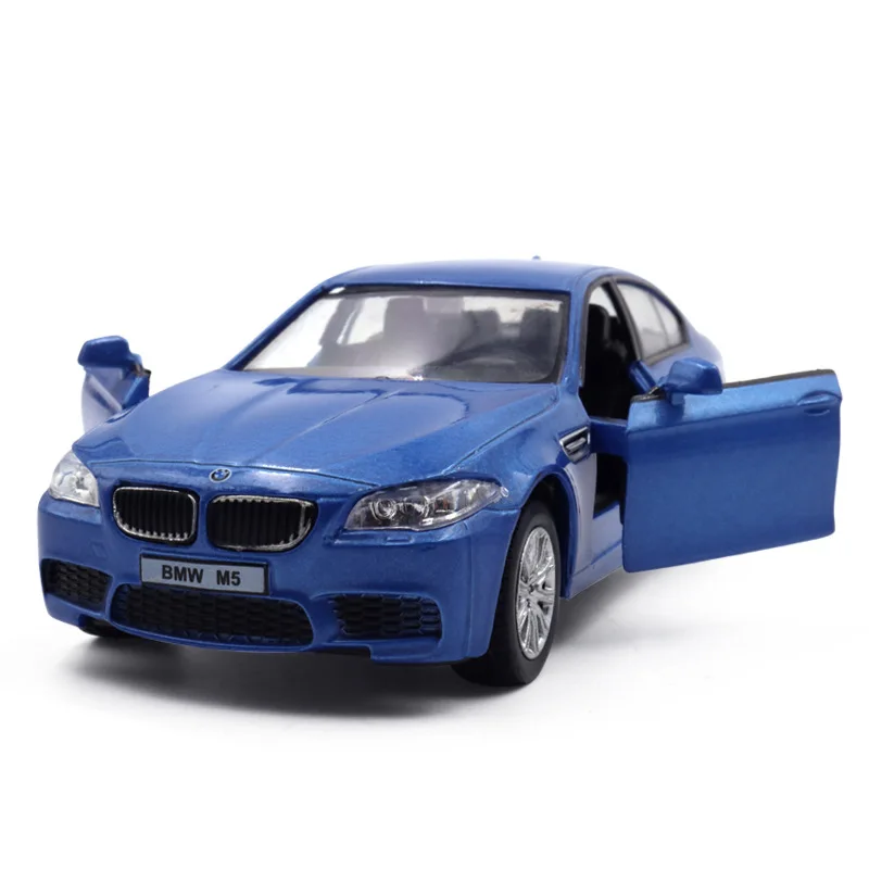 1/36 BMW M5 Sedan Toy Car Model For Children RMZ City Diecast Alloy Metal Miniature Pull Back Collection Gift For Boys Kid