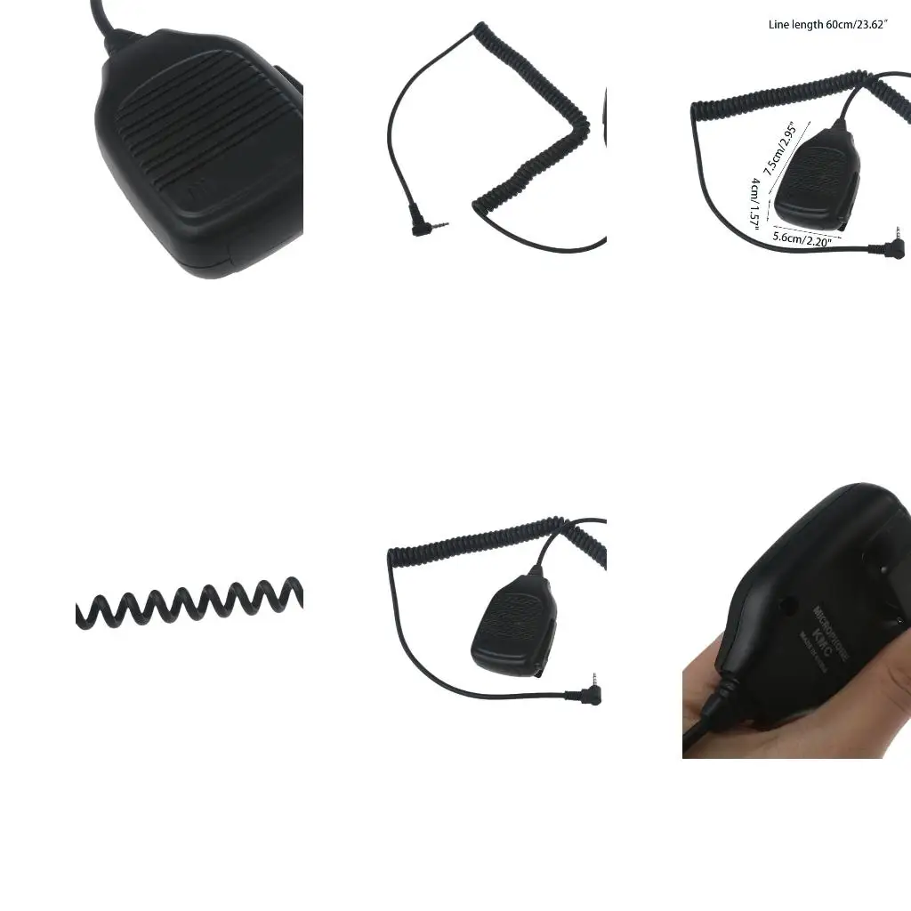  Portable 3.5MM Hand  Microphone Shoulder Speaker  Accessories  For Walkie-talkie BAOFEN UV3R T1