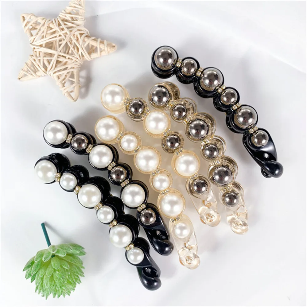 Korean Hair Clips for Women Elegant Back Hairpins for Girls Hair Accessories Vintage Barrettes Ponytail Clip Lady Headdress