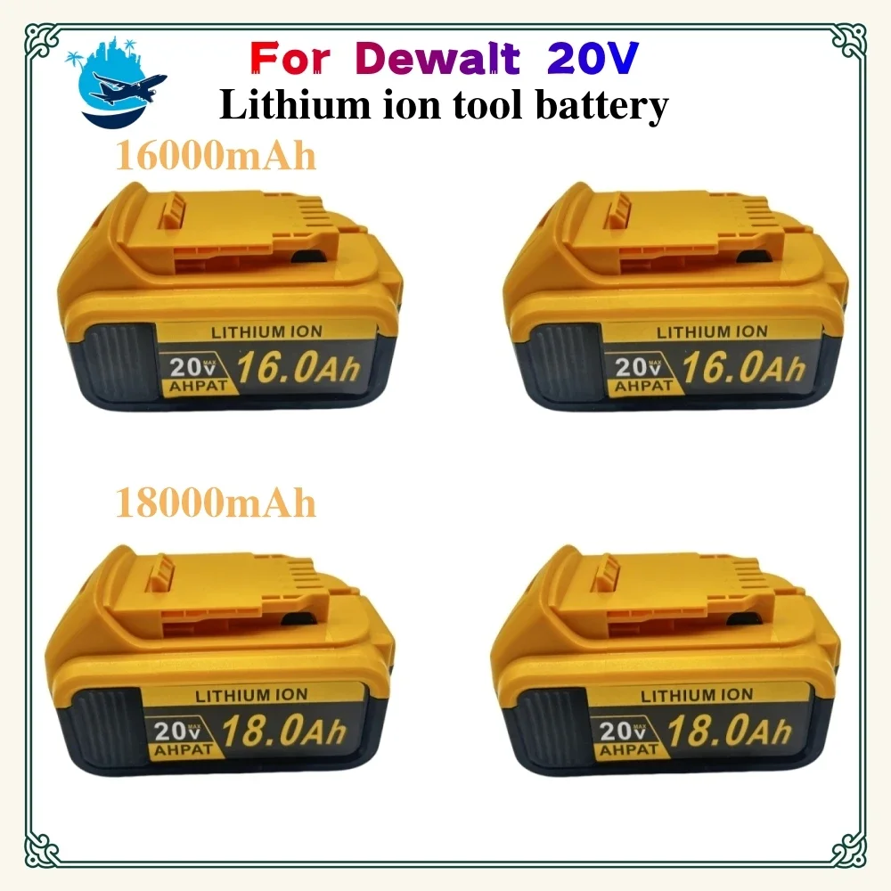 

New 100% Original 18000mAh 20V for Dewalt Power Tool Battery DCB206 20V 18.0Ah Battery DCB206 20V Battery DCB205 DCB200 DCB204-2