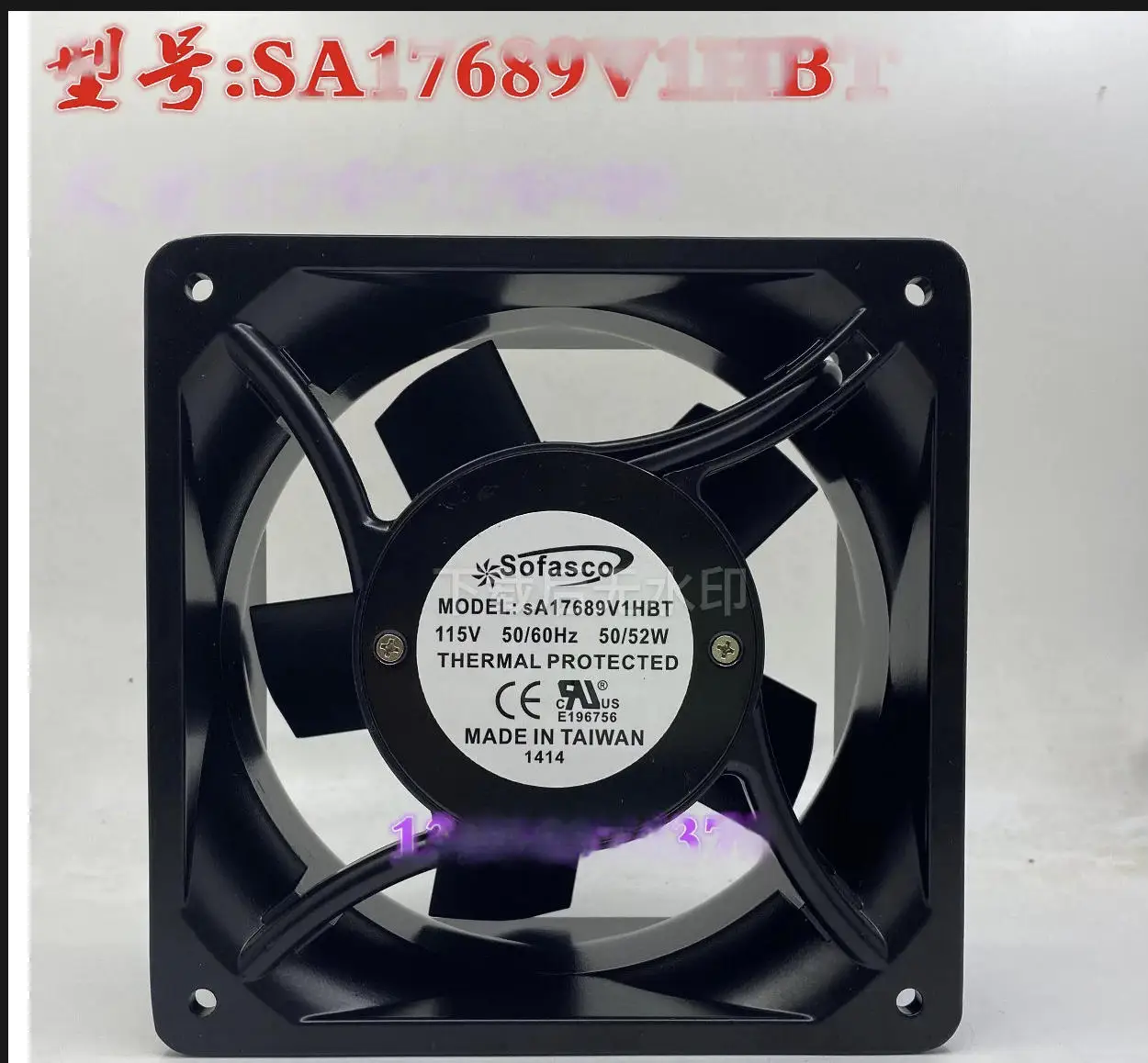 

sA17689V1HBT New FAN 110V 50/60Hz 50/52W