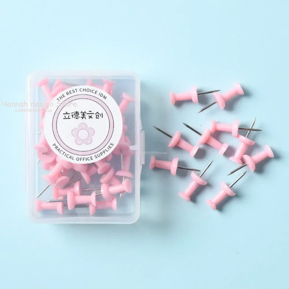 Roze/Groen/Paars Push Pins Duim Punaise Board Pins Tekening Fotomuur Studs Kantoor Schoolbenodigdheden Effen kleur Push Pins