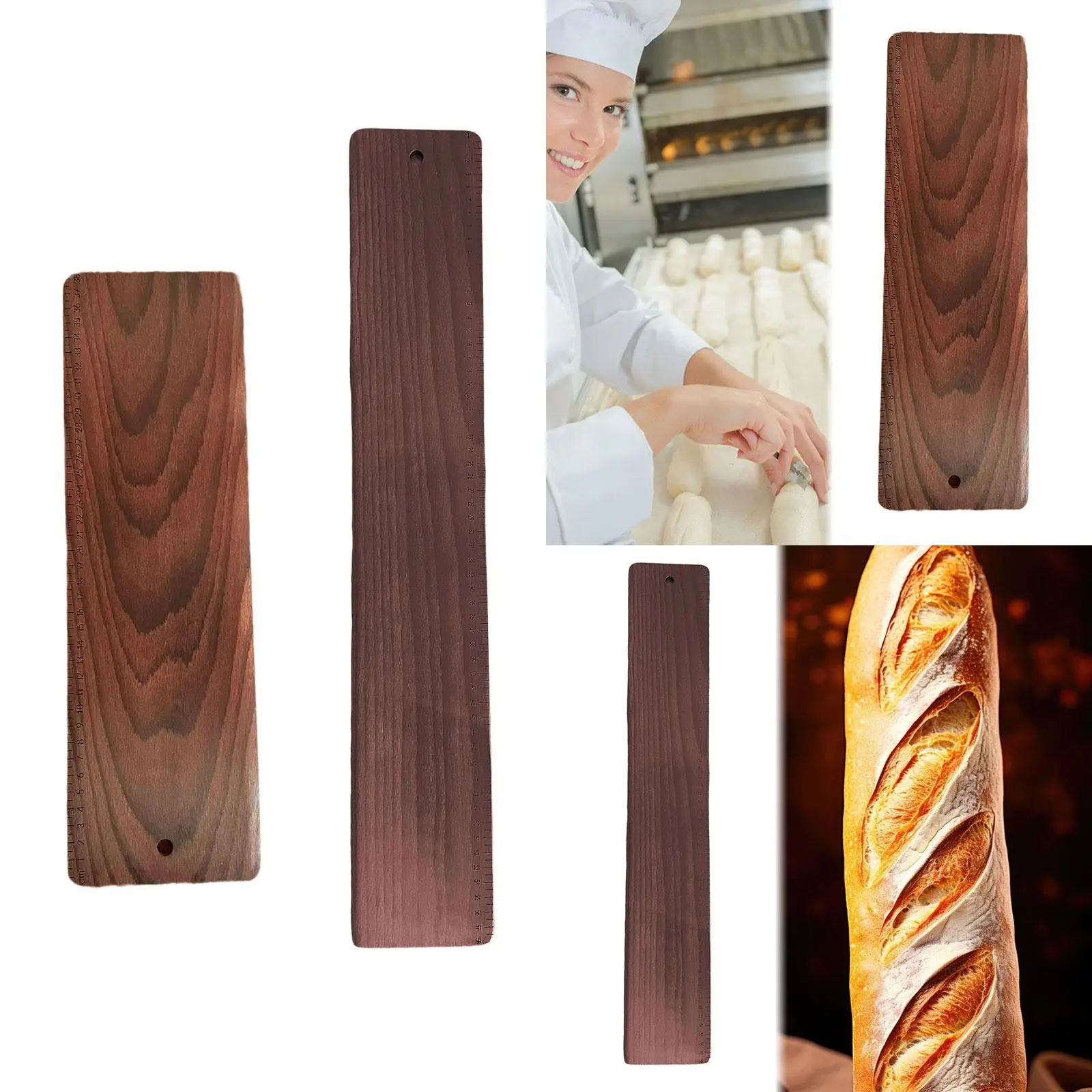 

Baguettes Transfer Plate Bread Moving Plate Wooden Lightweight Flipping Plate Moving Tray for Cookies Pizzas Pie French Bread
