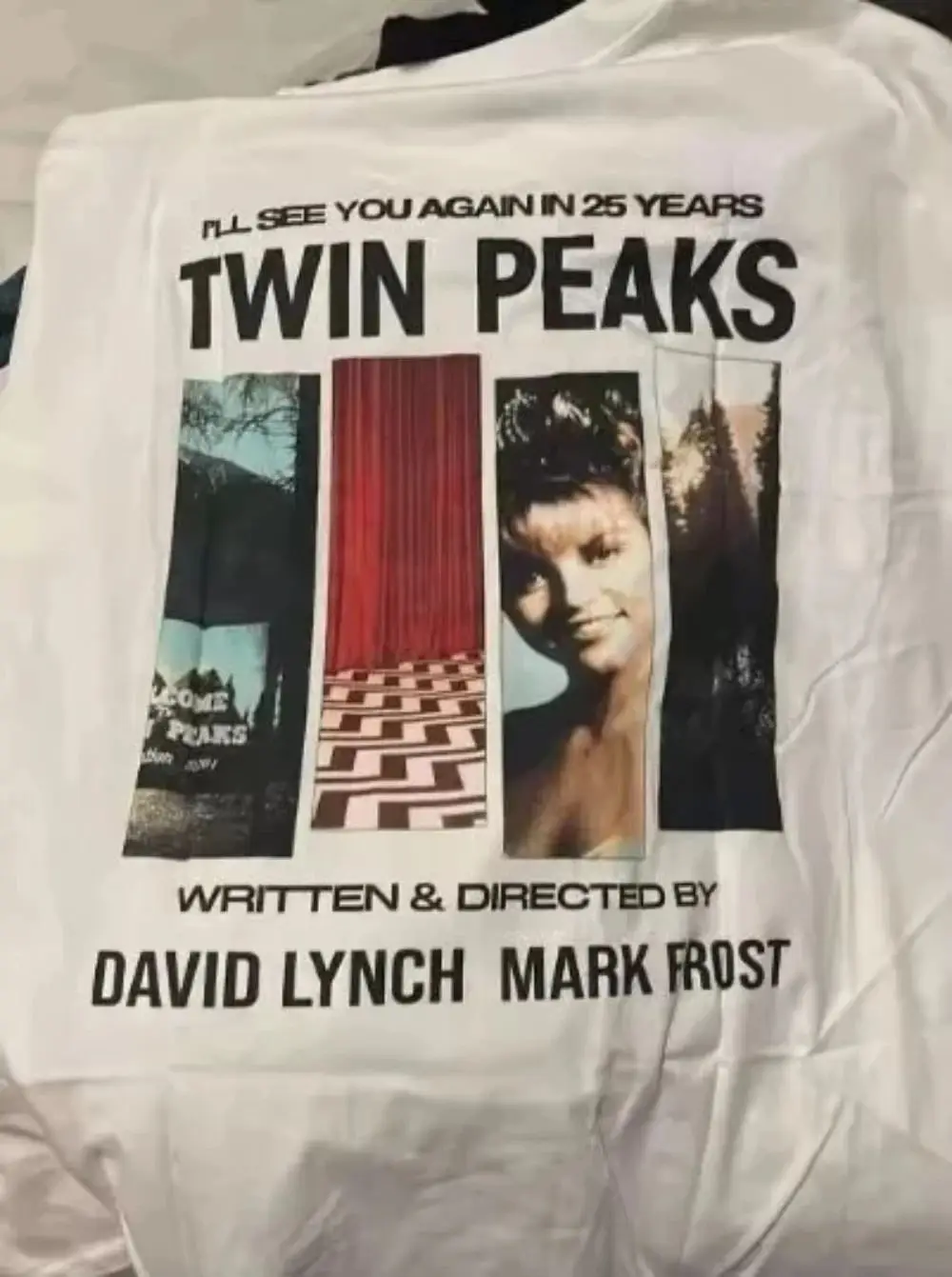 Vintage Y2k Streetwear Klassisches TV-Drama Twin Peaks Stills Bedrucktes T-Shirt für Männer und Frauen, Locker Geschnitten, Neues Print-T-Shirt Unisex – Detail 2