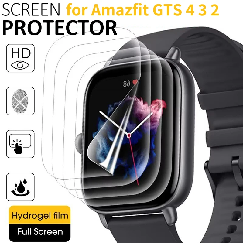 Película protectora suave de TPU para Amazfit GTS 4 3 2 GTS4 Mini, película protectora de pantalla de TPU para Amazfit GTS/GTS2 2mini GTS3, no de vidrio