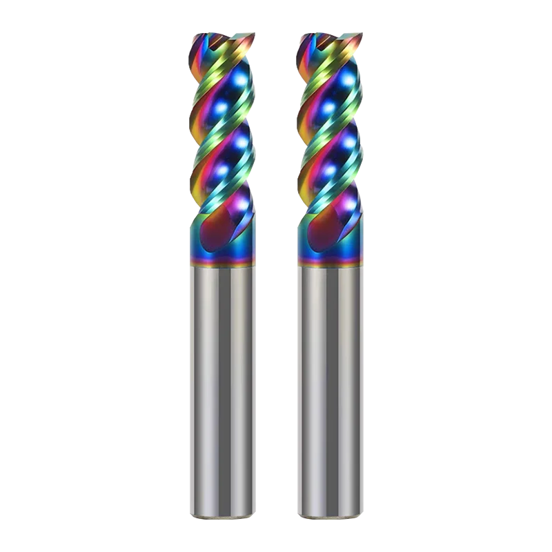 WALTETAP U สล็อตคาร์ไบด์ Endmill HRC65 3 ขลุ่ย DLC เคลือบทังสเตน Steen Milling CUTTER 4 มม.6 มม.8 มม.10 มม.12mm CNC เครื่องมืออลูมิเนียม