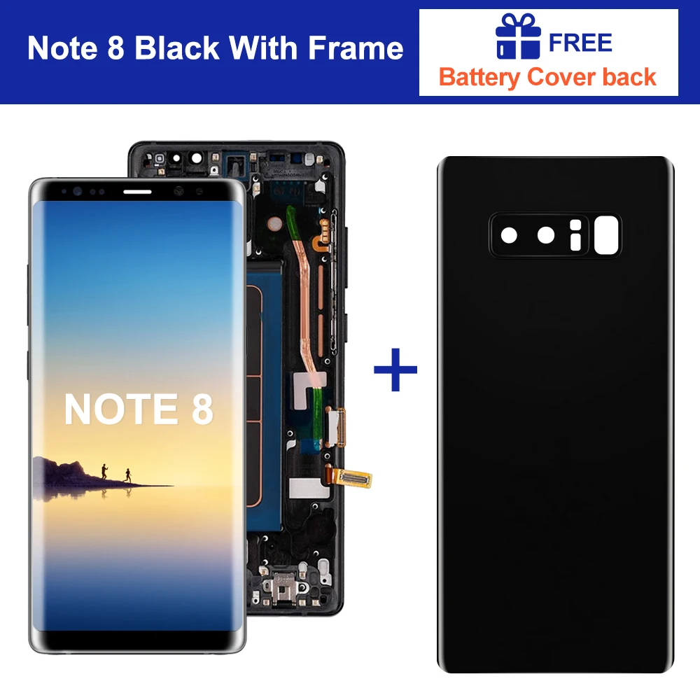 Stylet De Remplacement Noir Pour Samsung Galaxy Note 8 - S Pen Tactile Précis Compatible N950