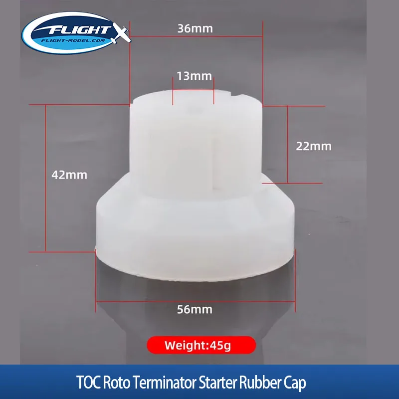 2Pcs TOC Roto Terminator Starter Rubber Cap Fit 20-80cc Nitro Engine For RC Helicopter & Airplane Spare Parts