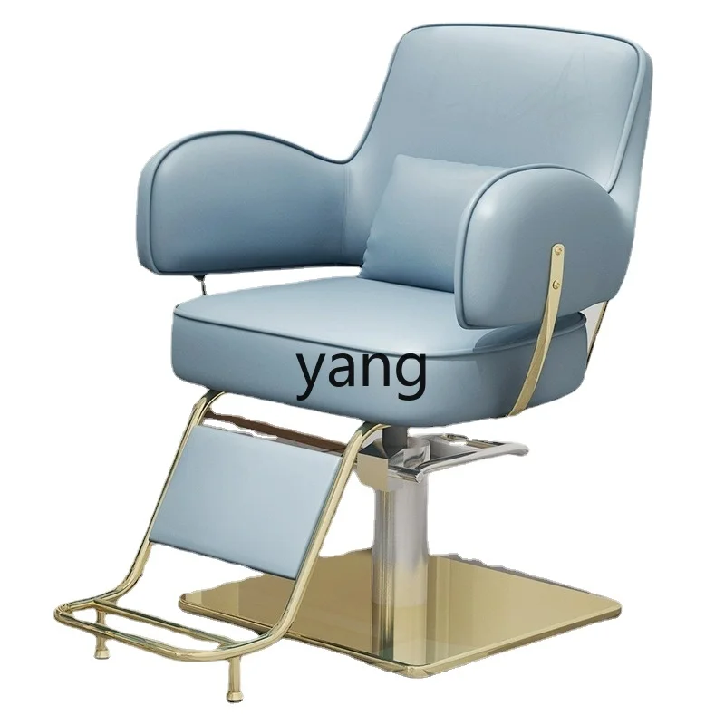 

CX for Hair Salon Hair Cutting Chair Hair Salon Chair Lifting Rotating Reclining Light Luxury Hot Dyeing