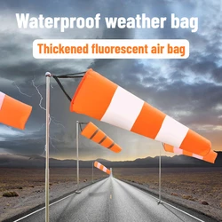 60/80/100cm Airport Windsock Reflective Waterproof Oxford Cloth Wind Measurement Sock Bag Outdoor Wind Direction Warning Sign