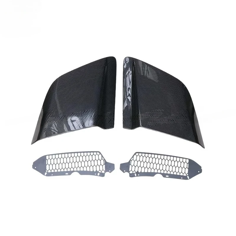 Dry Carbon Fiber Rear Side Door Fenders Blade Panels Air Intake Vent Trim  R8 V10 2017-2024 Capris Style
