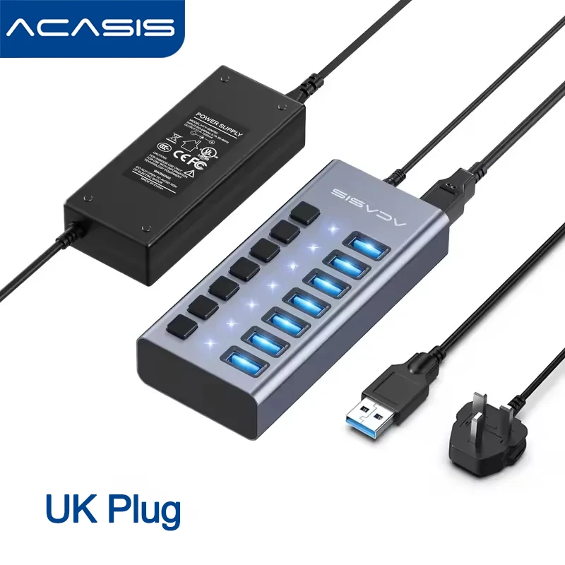 Acasis 16-Port USB 3.1 Hub with Aluminum Case