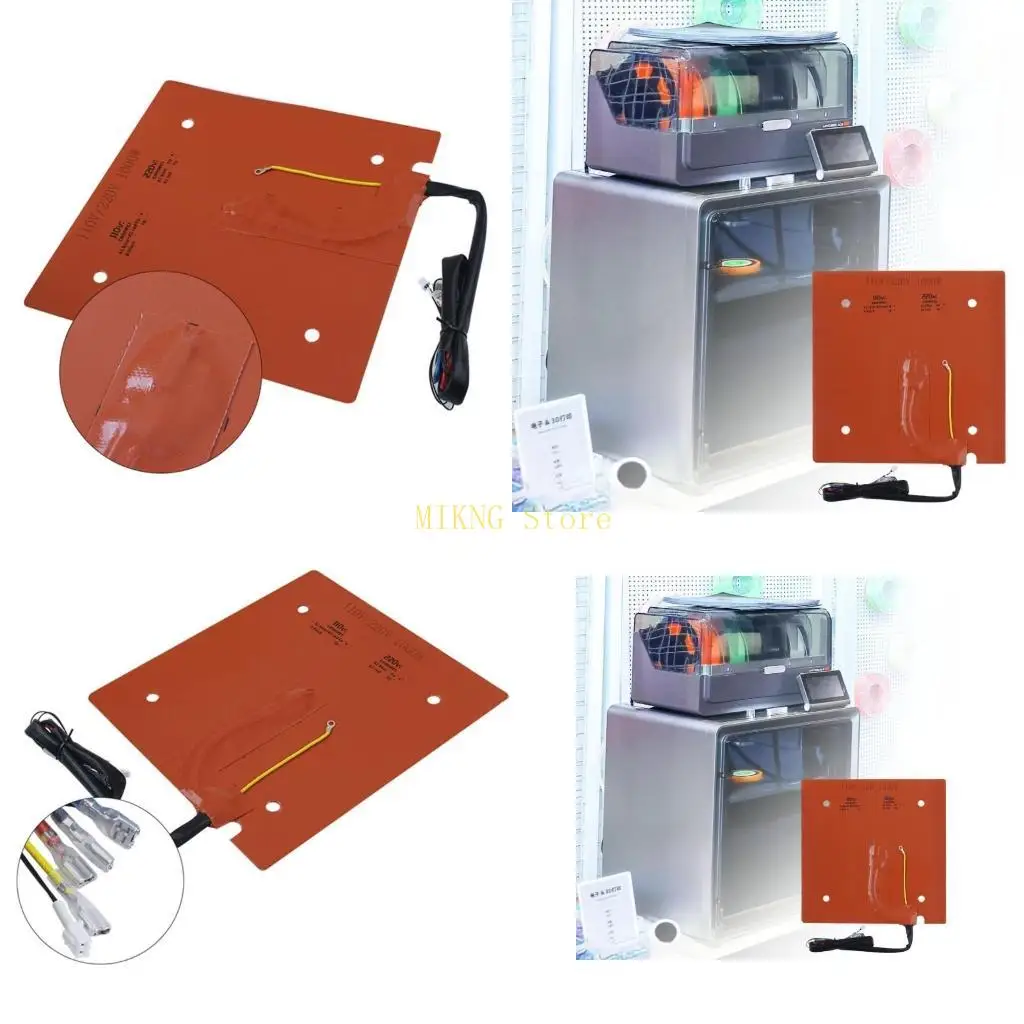 

Energy Saving Silicone Heatbed Mat High Temperatures Stability For 3D Printer Upgrades best sale