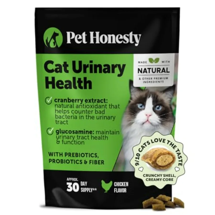 

Cat Tract Crunchy and Creamy Chews - Promotes y Digestion and Normal Bladder Function with Cranberry, Antioxidants, and Probiot