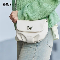 Semir Bag Dumpling Bag Women 2024 New Fashion Butterfly Shoulder Bag delicata piccola borsa a tracolla pieghettata borsa da donna