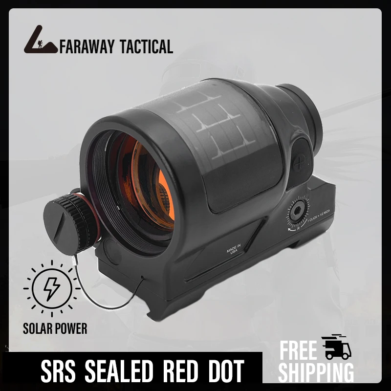 SRS Hunting Solar Power Reflex Sight 1X38 Red Dot Sight Scope