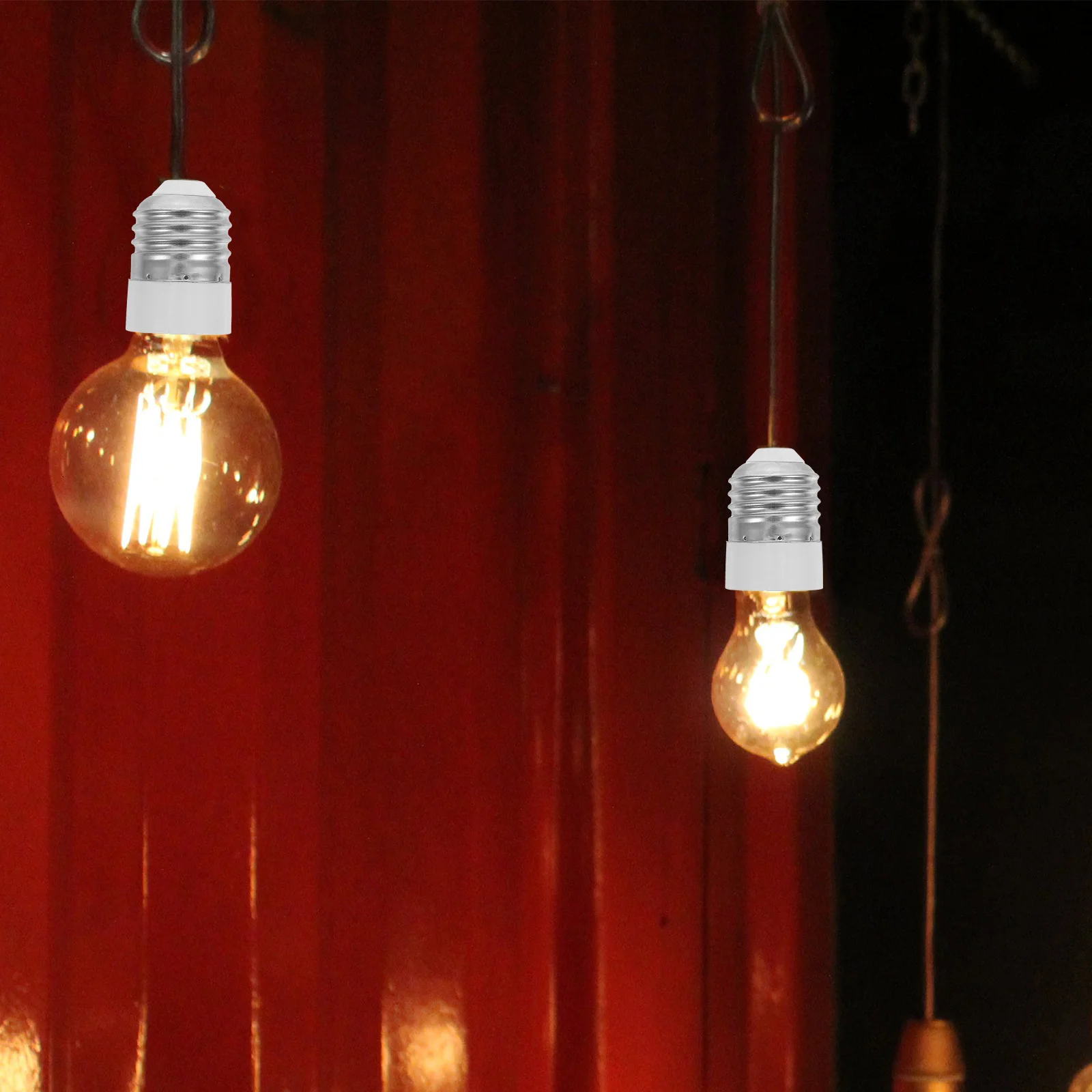 3 قطعة E27 إلى E14 محول مقبس الإضاءة لمبة قاعدة محول سهلة التركيب لا توجد أدوات مطلوبة لقطع غيار غطاء مصباح قلادة #2