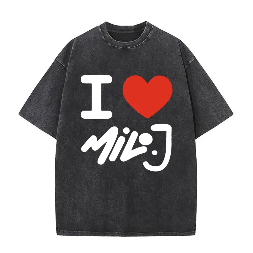 

Винтажная футболка с принтом альбома Rapper Milo J La Vida Era Mas Corta, унисекс, в стиле хип-хоп, модная, для поп-музыки, уличная одежда