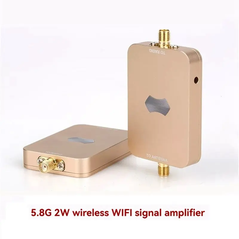 CYGJ-For RC FPV Drone Compatible 5.8G 2W UAV Wifi Signal Amplifier Booster SMA Connector(5000-5875Mhz)
