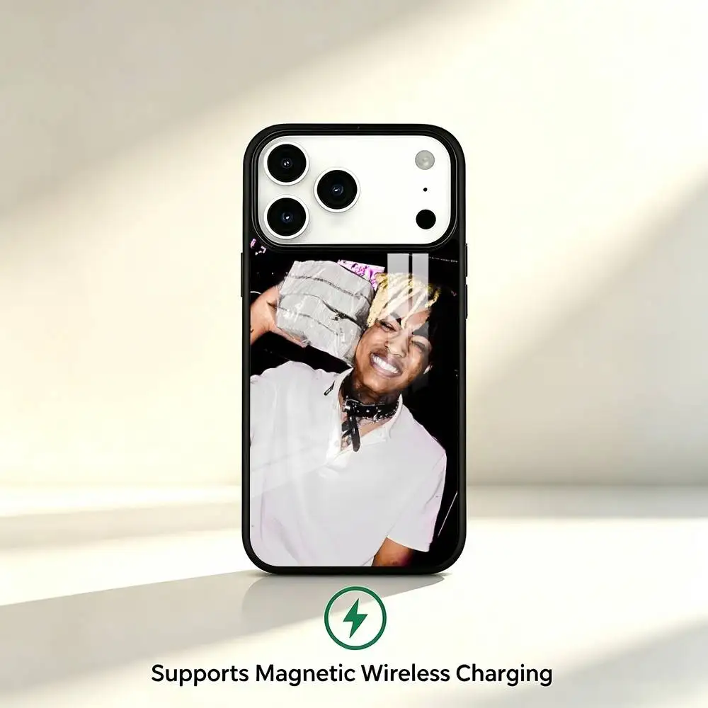 Emo Rap X-XXXTentacion  Phone Case For iPhone17,16,15,14,13,12,11 Plus,Pro Supports Magnetic Wireless Charging - view 4