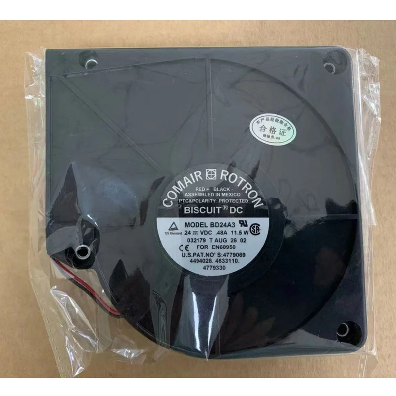 

Новый вентилятор охлаждения COMAIR ROTRON BD24A3 24V 11.5W 0.48A, 2-проводной, турбонаддувный # QW