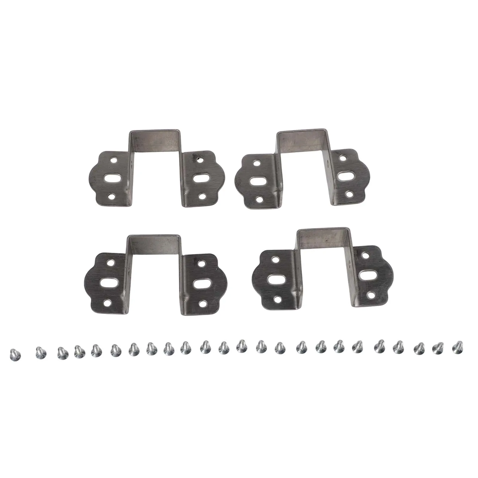 

4pcs Bed Plate Fixing Bracket, Metal Steel, Heavy Duty Furniture Hardware Connection Fixture, Bed Beam Fixing Connection Bracket