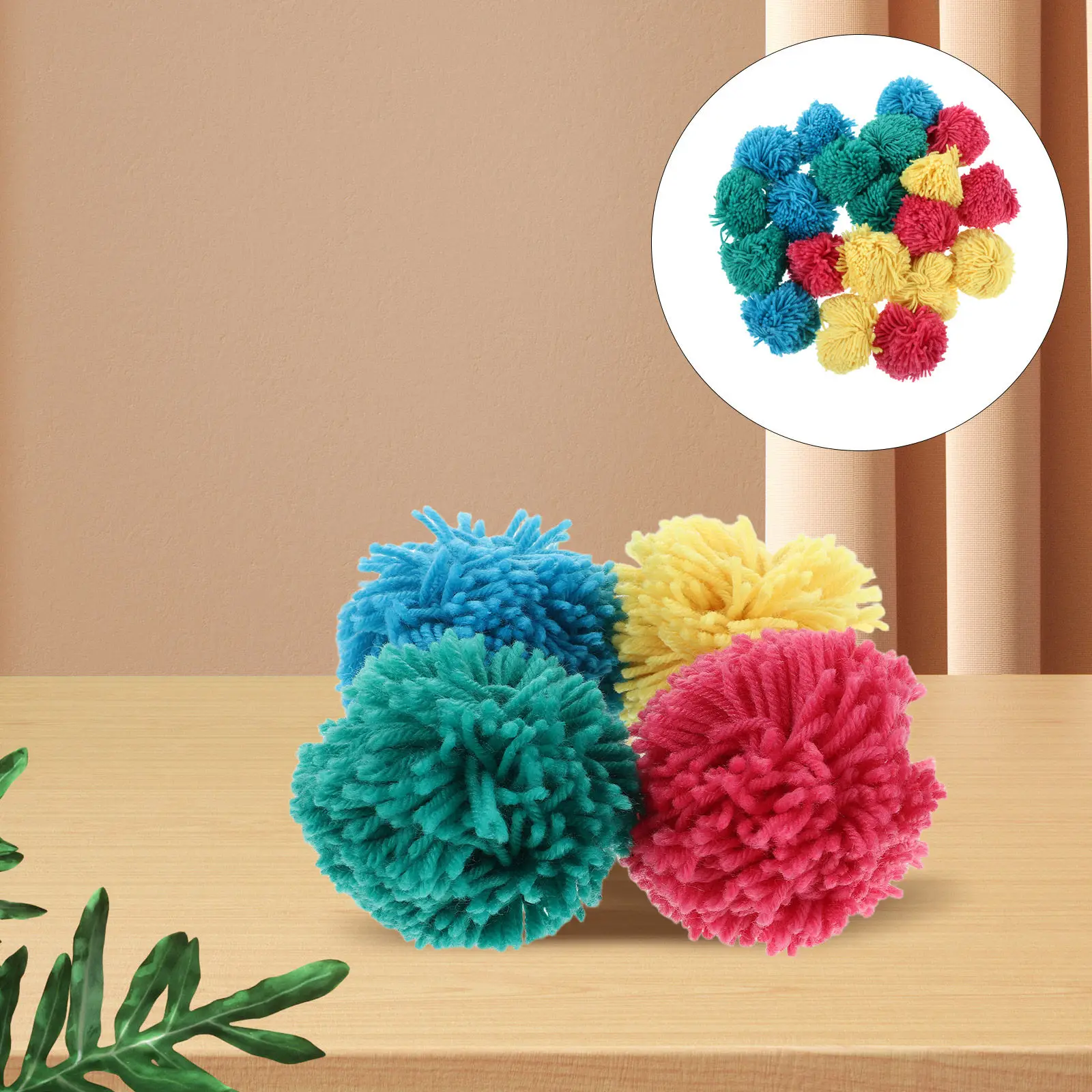 20Pcs Soft Yarn Dodgeball Set 9Cm Diameter Colorful Playground Ball for Outdoor Sports Equipment Physical Education School