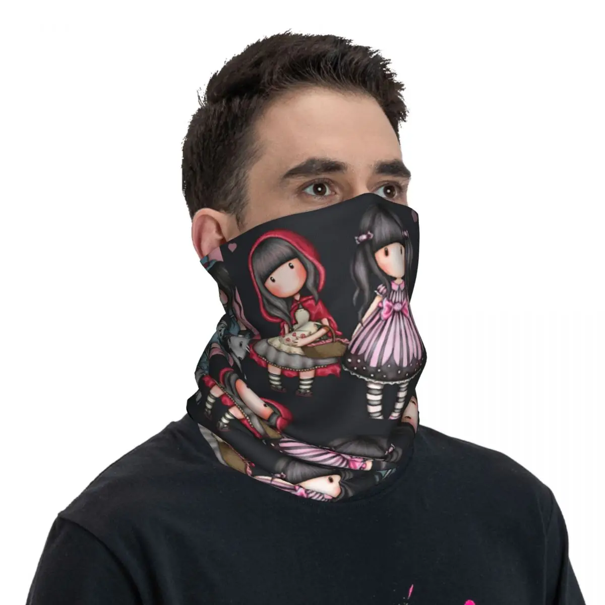 Santoro Gorjuss Bandana Neck Cover Printed Wrap Scarf Multifunction Balaclava Running Unisex Adult Winter