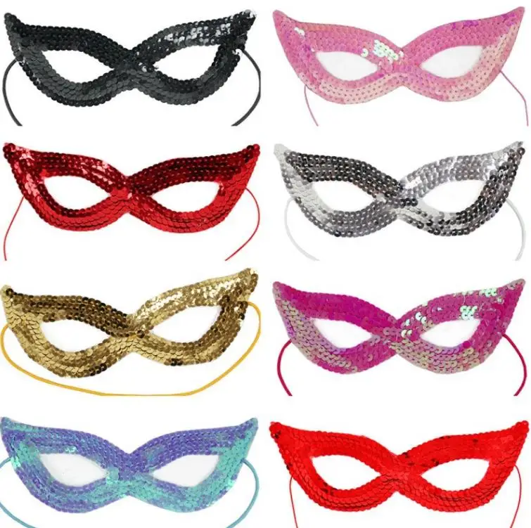 

Sequin Cat Women Girl Party Eye Mask Venetian Carnival Masquerade Party Ball Masks Christmas Halloween Navidad SN4238