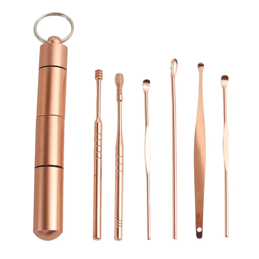 Multifunctional Earpick Stainless Steel Ear Care Tool Spiral Ear Pick Set Ear Spoon Earwax Removal