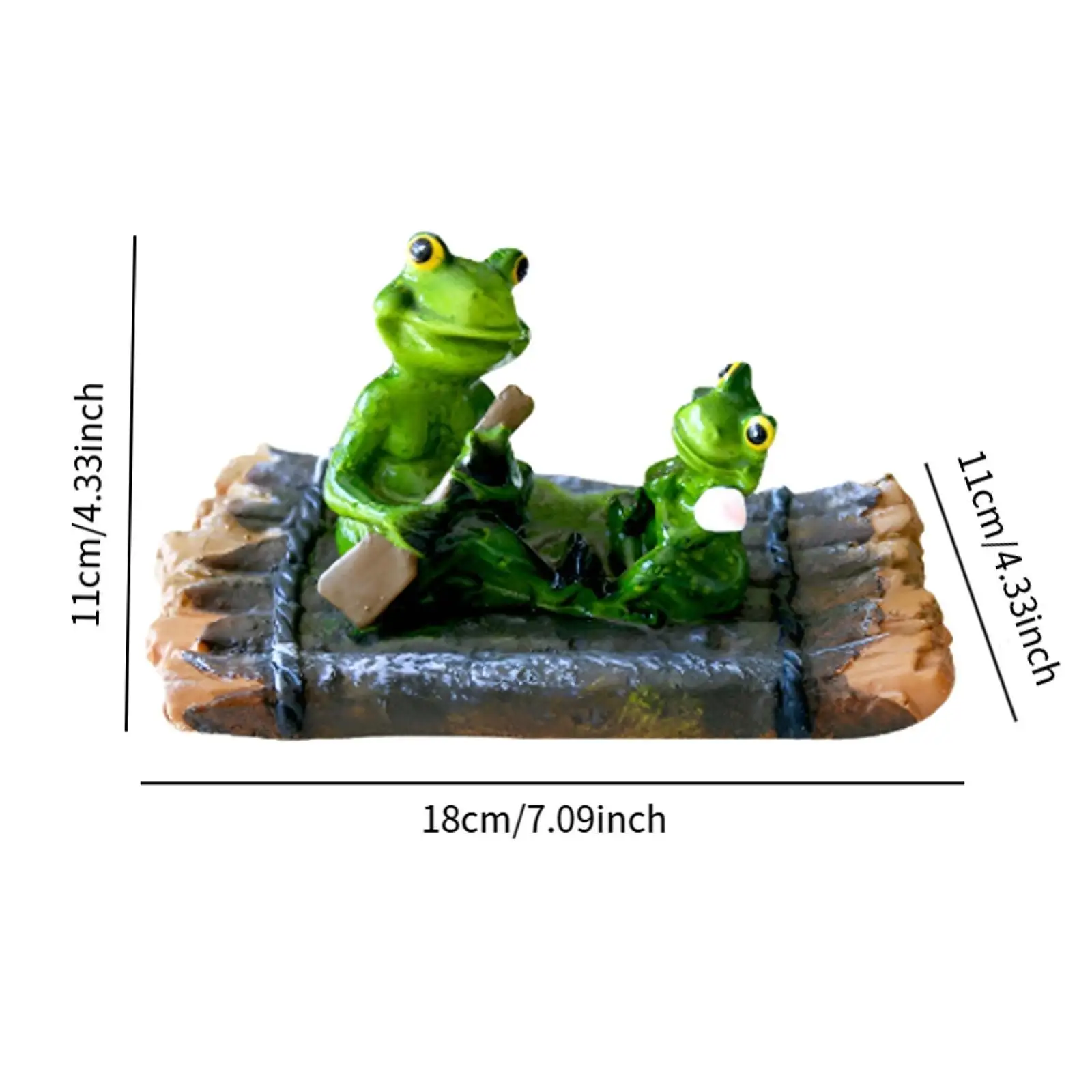 Frog Statue Can Float on Water Artwork for Indoor and Outdoor Patio Backyard