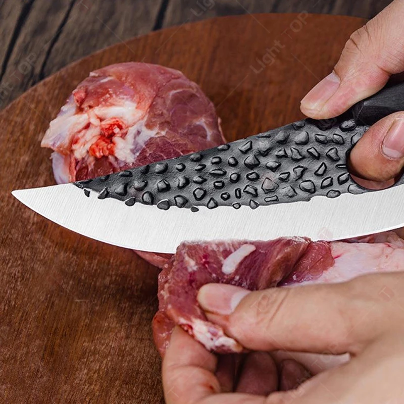 High-carbon Stainless Steel Kitchen Knives Multifunctional Chef's Knife Vegetable Fruit Slicer Sharp Meat Butcher's Bone Knife