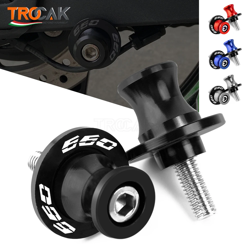 8MM CNC Motorrad-Schwingenspulen-Slider-Ständerschrauben für Triumph Trident 660, Trident 660 Tiger Sport, 660 Daytona 2021-2026